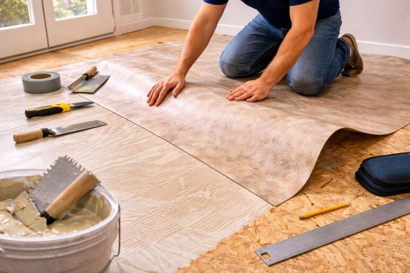 Sheet Flooring Installation in Fallbrook, CA