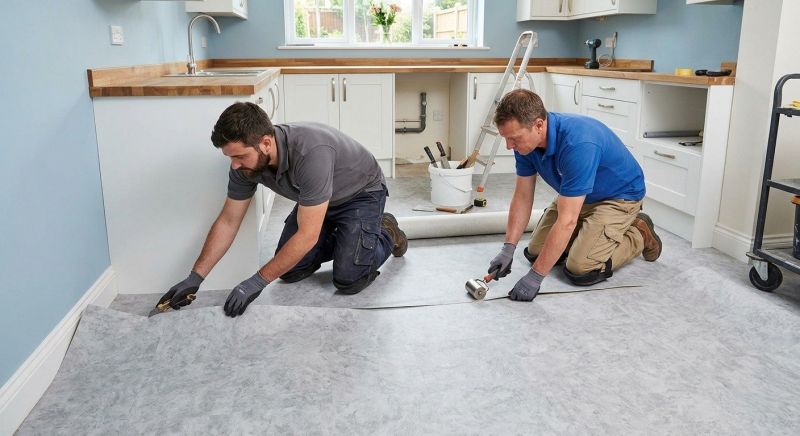 Sheet Linoleum Installation in San Marcos, CA